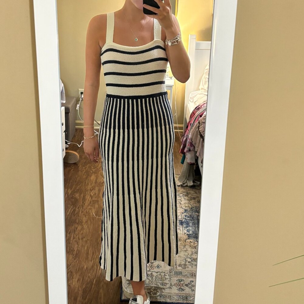 Fancy D Boutique Stripped Knit Maxi Dress